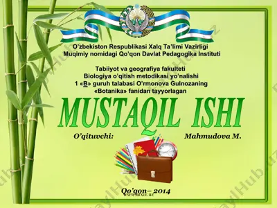 bargning morfologik va anatomik tuzilishi — PPT