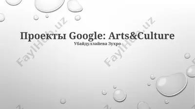 google arts & culture — PPTX