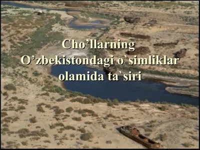 cho’llarning o’zbekistondagi o`simliklar olamida ta`siri — PPT