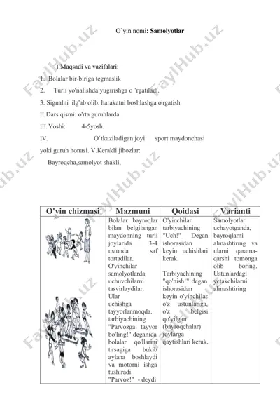 samolyotlar — DOCX