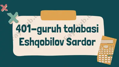geometriya kursida yuzani o’qitish metodikasi — PPTX