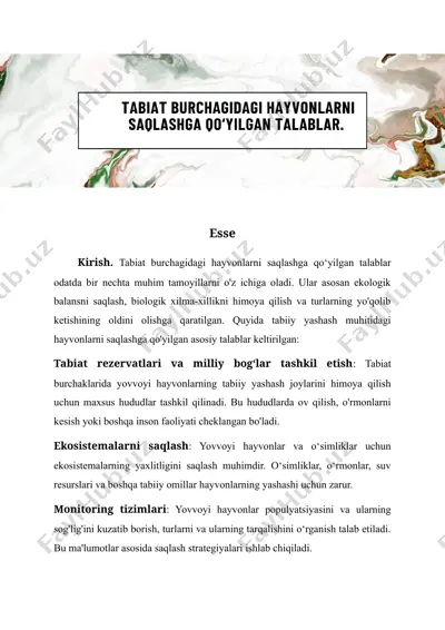 tabiat burchagi uchun didaktik materiallar — DOCX