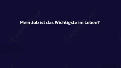 mein job ist das wichtigste im leben? eine kritische betrachtung — PPTX
