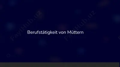 berufstätigkeit von müttern — PPTX