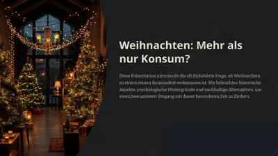 weihnachten: mehr als nur konsum? — PPTX