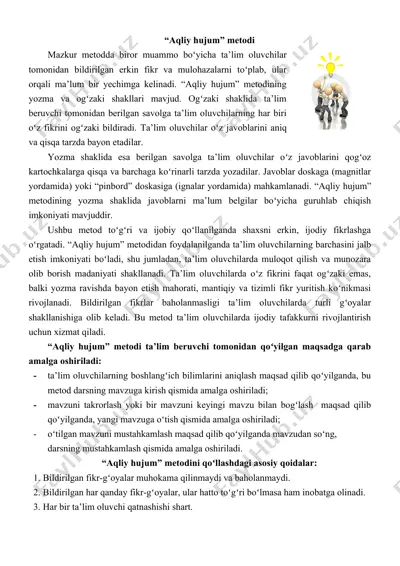 aqliy hujum metodi — DOCX