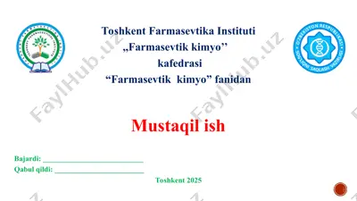 aminoglikozidlarning tahlilida xromotografik usullarining qo'llanilishi. taqdimot 24 bet — PPT