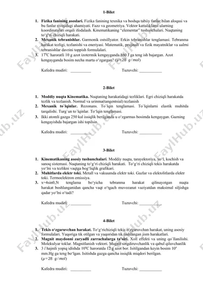fizika fanining asoslari — DOCX