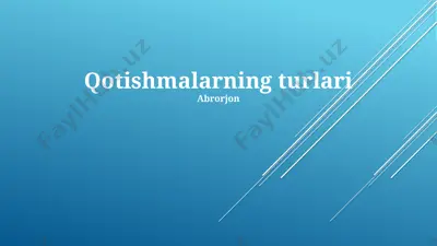 parallel, oʻzgartirilgan va blok iqtiboslar haqida ma'lumotlar — PPTX
