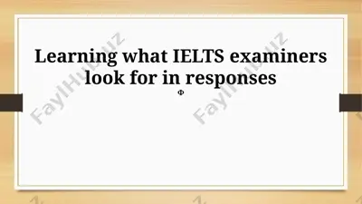 ielts imtihoni uchun tayyorlov qo‘llanma — PPTX