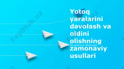 gidrokolloid bog'lamlar — PPTX