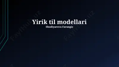 katta til modellari (ktm) — PPTX