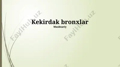bronxial astma haqida taqdimot — PPTX