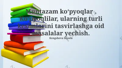 muntazam koʻpyoqlar kesimlari — PPTX