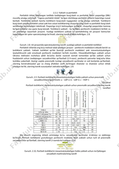 portlovchi moddalarni yuklash va portlatish tizimi — DOCX