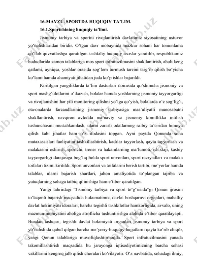 sportda huquqiy ta’lim — DOCX
