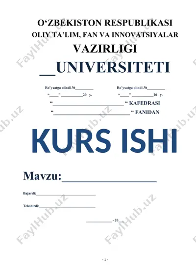 boshlang`ich sinf o`quvchilarini ma`naviy tarbiyasida amir temur o`gitlaridan foydalanish — DOCX