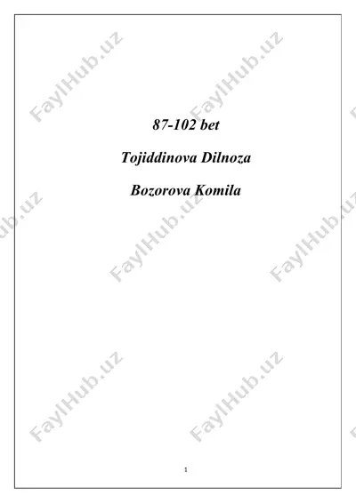 reynolds soni va bakterial suzish mexanikasi taqdimoti — DOCX