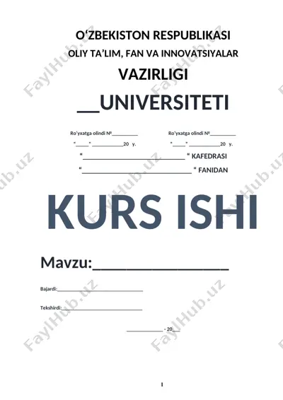 kurs ishi "sinchalak" qissasidagi saida va qalandarov obrazlari talqini — DOCX