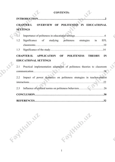 politeness strategies in english as a foreign language (efl) classrooms — DOCX