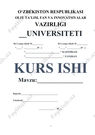 turkistonni rossiya imperiyasi tomonidan bosib olinishi tarixi (kurs ishi) — DOCX
