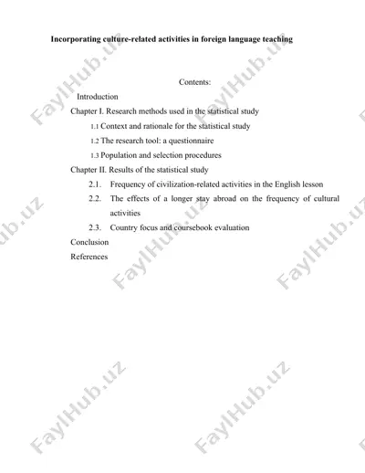 incorporating culture-related activities in foreign language teaching — DOCX