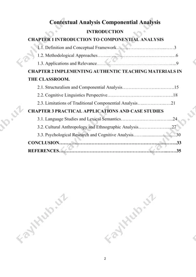 componential analysis — DOCX