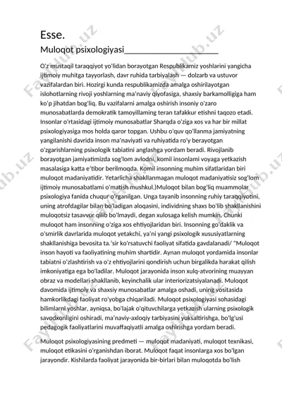 muloqot psixologiyasi. o'quv qo'llanma — DOCX