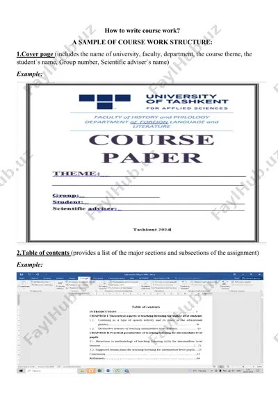 how to write course work? — DOCX