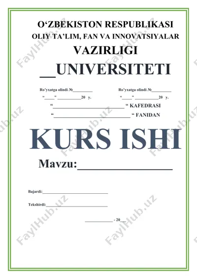 zamonaviy sharoitlarda korxona kapital tarkibi va tuzilmasi — DOCX
