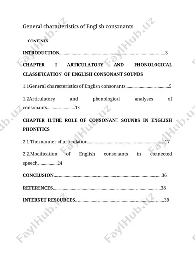general characteristics of english consonants — DOCX