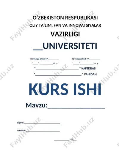 mineral o'g'itlar va azotning o'simliklar oziqlanishidagi roli — DOCX