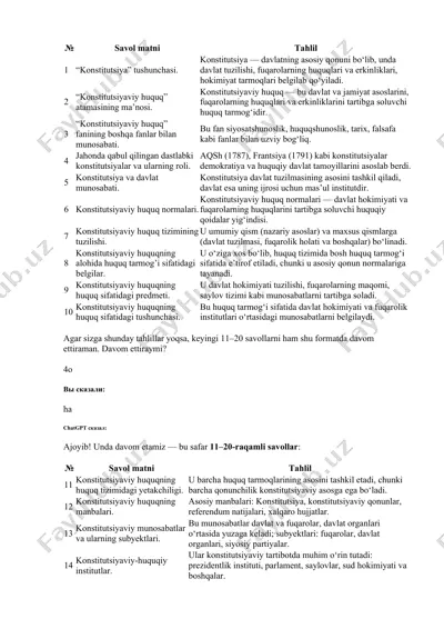 test savollari to'plami (11–100 raqamli bloklar) — DOCX