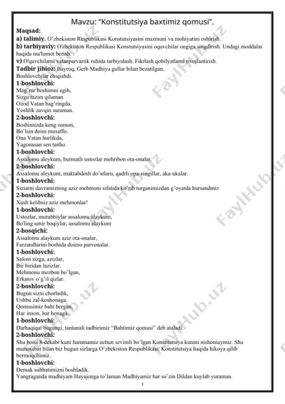 konstitutsiya baxtimiz qomusi — DOCX
