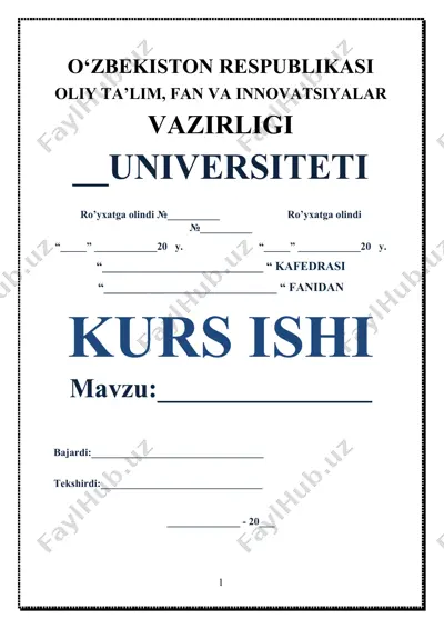 yevropa davlatlarining mustamlakachilik uchun kurashi (xviii-asr) kurs ishi — DOCX