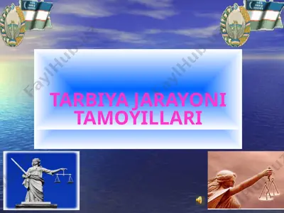 tarbiya jarayoni va usullari — PPT