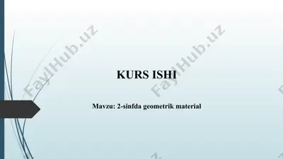 2-sinfda geometrik material — PPTX