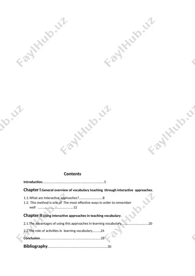 interactive approaches in teaching vocabulary — DOCX