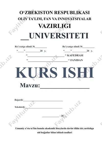 umumiy o’rta ta’lim hamda akademik litseylarda davlat tilida ish yuritishga oid hujjatlar bilan ishlash usullari — DOCX