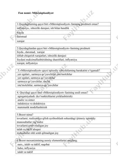 mikroiqtisodiyot — DOCX