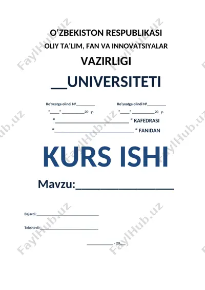 borliq tushunchasi va falsafiy muammolari (kurs ishi) — DOCX