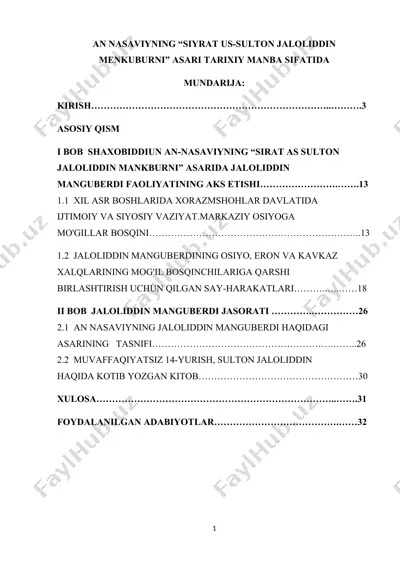 siyrat us-sulton jaloliddin mankuburni — DOCX