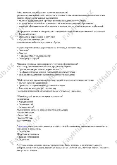 milliy pedagogika asoslari va tarixi — DOCX