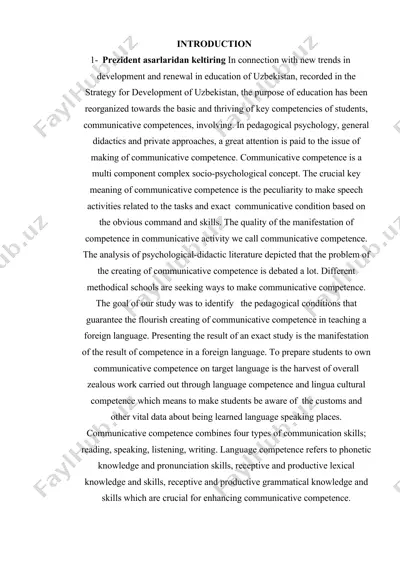 development of communicative competence of students in teaching foreign languages — DOCX