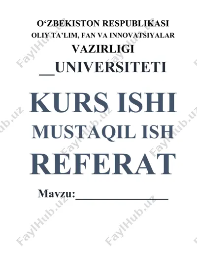 algoritmlar nazariyasi kurs ishi — DOCX