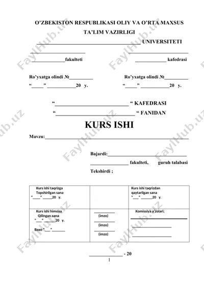 o‘zbekistonning dunyoning rivojlangan davlatlari bilan iqtisodiy hamkorligi (kurs ishi) — DOCX