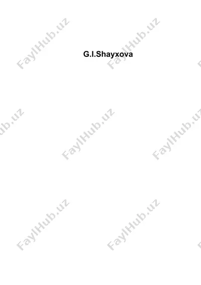 ovqatlanish gigiyenasi darsligi — DOCX