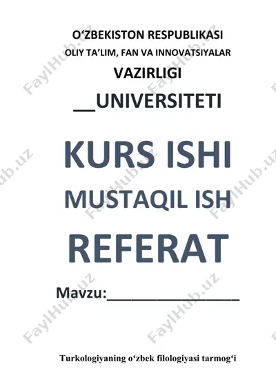 o‘zbek tilshunosligi va tilshunoslikning nazariy asoslari — DOCX