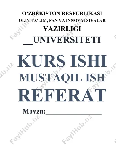 metallarni oksidlanish orqali tozalash asoslari — DOCX