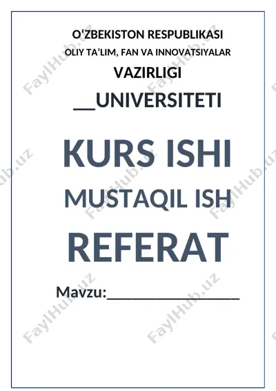 maktabgacha yoshdagi bolalarni maktab ta’limiga tayyorlash nazariyasi — DOCX